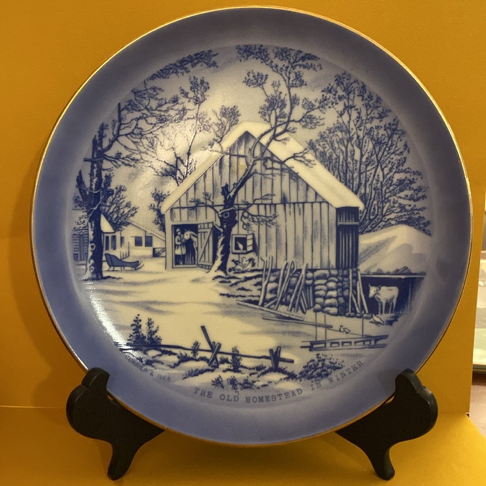 Two Currier and Ives 8” Collector Plates